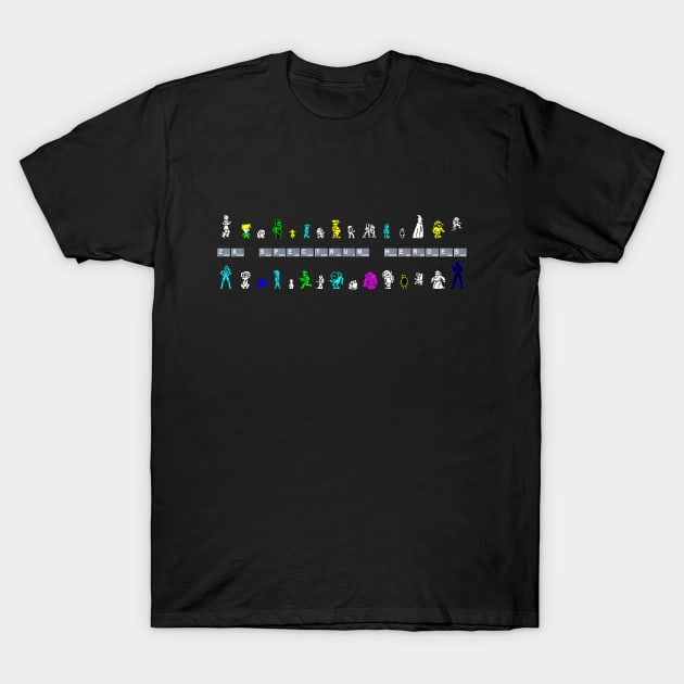 ZX Spectrum Heroes T-Shirt by cunningmunki